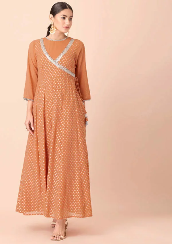 Dusty orange chips, annoyed, Angraja Kurta