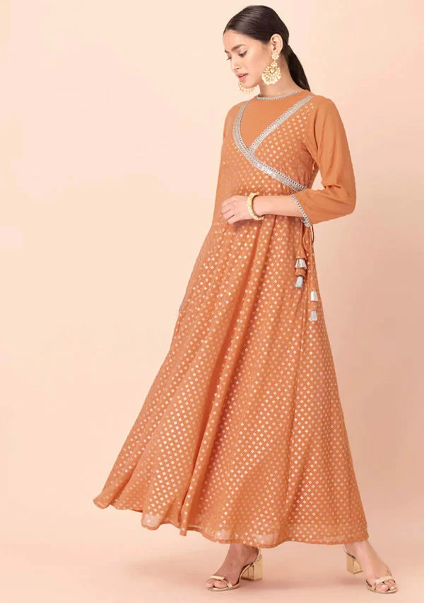 Dusty orange chips, annoyed, Angraja Kurta