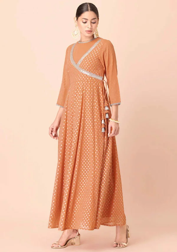 Dusty orange chips, annoyed, Angraja Kurta